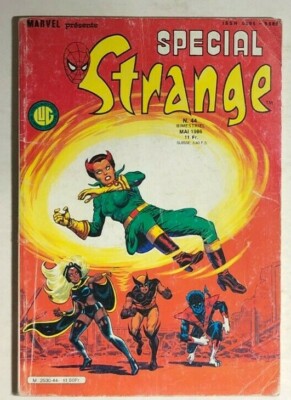 COMICS・NEWS 100枚　1986～2003　special price STRANGE SPECIAL #44 French color Marvel Comic (1986) X-Men Thing