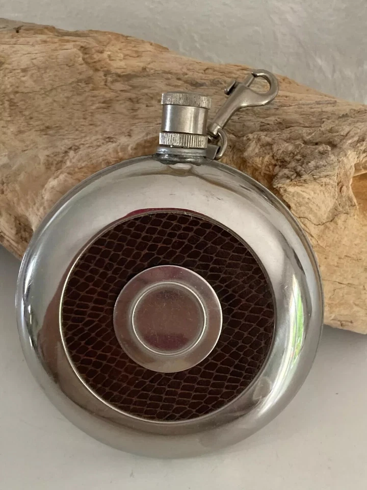 6⚜️ Ancienne Flasque à Alcool Flacon à Whisky Vintage - Photo 2/3