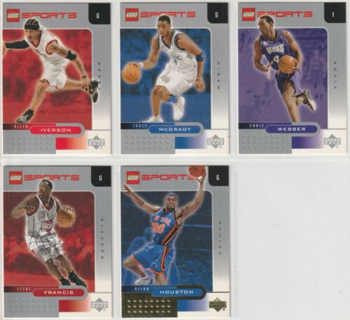 2003-04 Upper Deck Lego Sports 5-Card Lot – Allen Iverson, Tracy McGrady & More - Picture 1 of 1