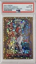 2021 PRIZM DAULTON VARSHO #238 RC BRONZE DONUT CIRCLES #02/40 PSA 10 GEM MINT