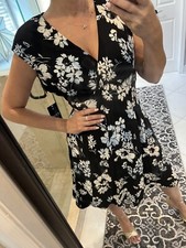 CHAPS Women's XL Dress Sleeveless V Neck Midi Maxi White Blue Black New Nwt