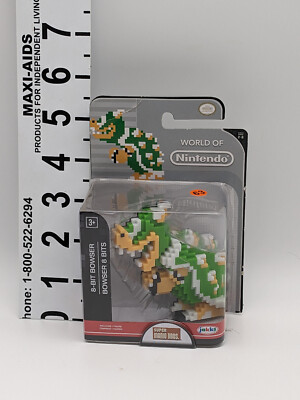 World of Nintendo Super Mario Bros 8-bit Bowser 3 Inch
