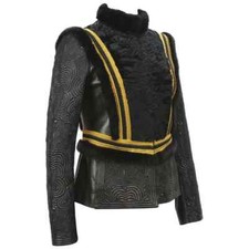 New Exquisite $7650 Etro Leather Mink Persian Lamb Jacket It.42 - Us 6