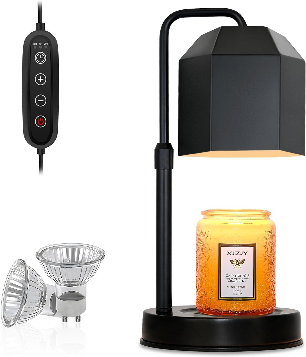 Adjustable Dimmable Candle Warmer Lamp with Timer and Height Control-image