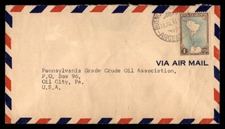 Mayfairstamps Argentina Buenos Aires 1 Peso Map Airmail Cover dda_09457