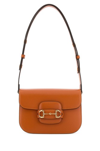 GUCCI Horsebit 1955 Small Orange Shoulder Bag New & Authentic