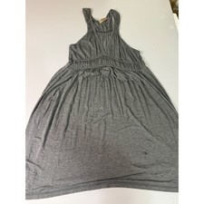 Lush Womens Charcoal Gray V-Neck Empire Waist Mini Dress DR90228-06 Size L