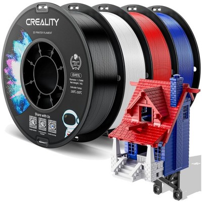 Creality PETG Filament 1,75mm 4kg 3D Drucker Filament schwarz weiß rot blau l...