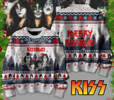 Ace Frehley Merry Little Kissmas Merry Christmas Ugly Sweater 1Ta06