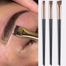 3pcs/set Blade Eyeliner Brush Eyebrow Brush Portable Flat Fine Eye Liner Brow Co