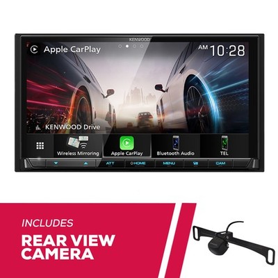 Kenwood DMX908S 6.95'' Multimedia Receiver w/ CMOS-230LP1 Universal Backup Camera