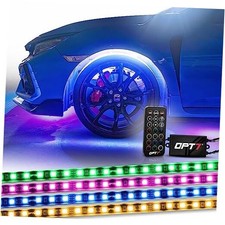 Aura Wheel Well Lights with Remote Control, Multicolor Tire Rim Single Row RGB