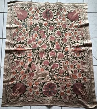 Uzbek Silk suzani handmade embroidery home decor 39"X42" 107x100cm D-16B