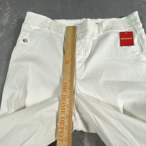 NEW Spanx Women’s Wide Leg Pants Jeans 2X Crop Crisp White Minimalist Coastal - Picture 8 of 10