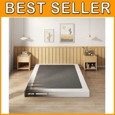 Sturdy Full Size Box Spring with Fabric Cover, Easy Assembly
