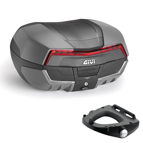 Givi Bauletto V58NNG2 58LT Schwarz Mit Piastra Suzuki DL 650 V-Strom 2010-2011-image