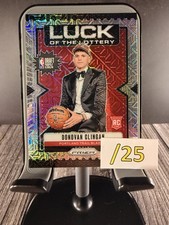 2024-25 Panini Prizm Luck of the Lottery Donovan Clingan #9 MOJO /25- BLAZERS