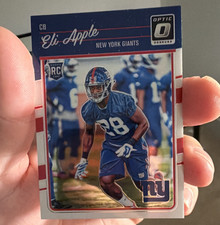 Panini 2016 Donruss Optic Eli Apple New York Giants #133 Rookie Card. rookie card picture