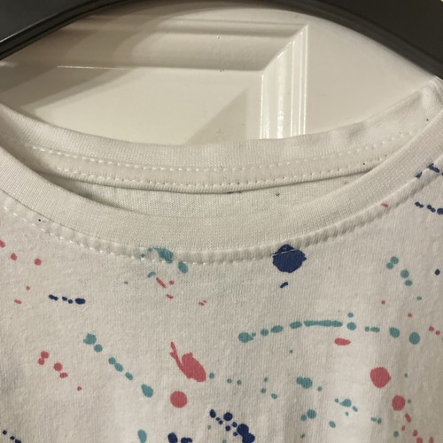Boys Primark Age 11-12 Years White Paint Splash T-shirt Summer Shirt Sleeve Top - Picture 4 of 15