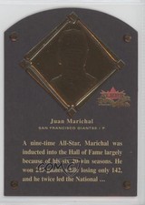 2002 Fleer Fall Classic Hall of Fame Plaques /1983 Juan Marichal #15HF HOF 3w0
