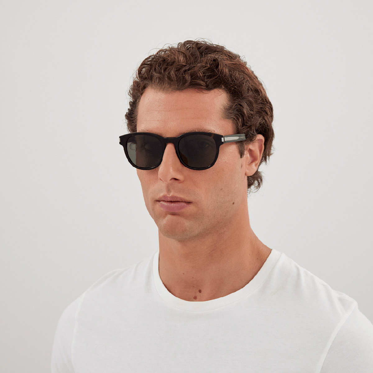 SAINT LAURENT SL 620 サングラス Saint Laurent SL 620 Sunglasses Unisex Black/Crystal 52mm New 100