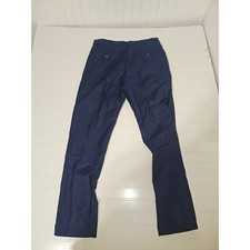 Men's Blue Dress Pants Size Small Straight Leg Flat Front Career Office Slacks