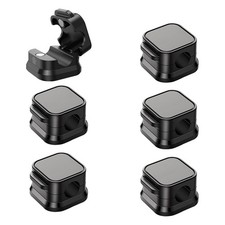 6 Pack Magnetic Cable Clips Cord Organizer Adhesive Wire Holder Desk
