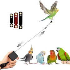 Bird Leash,Bird Harness,Retractable Anti-Bite Parrot Harness,with 3 Different...