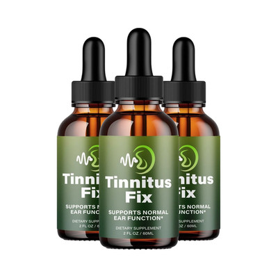 3-Pack Tinnitus Fix Drops, All Natural Premium Liquid Drops for Hearing Support