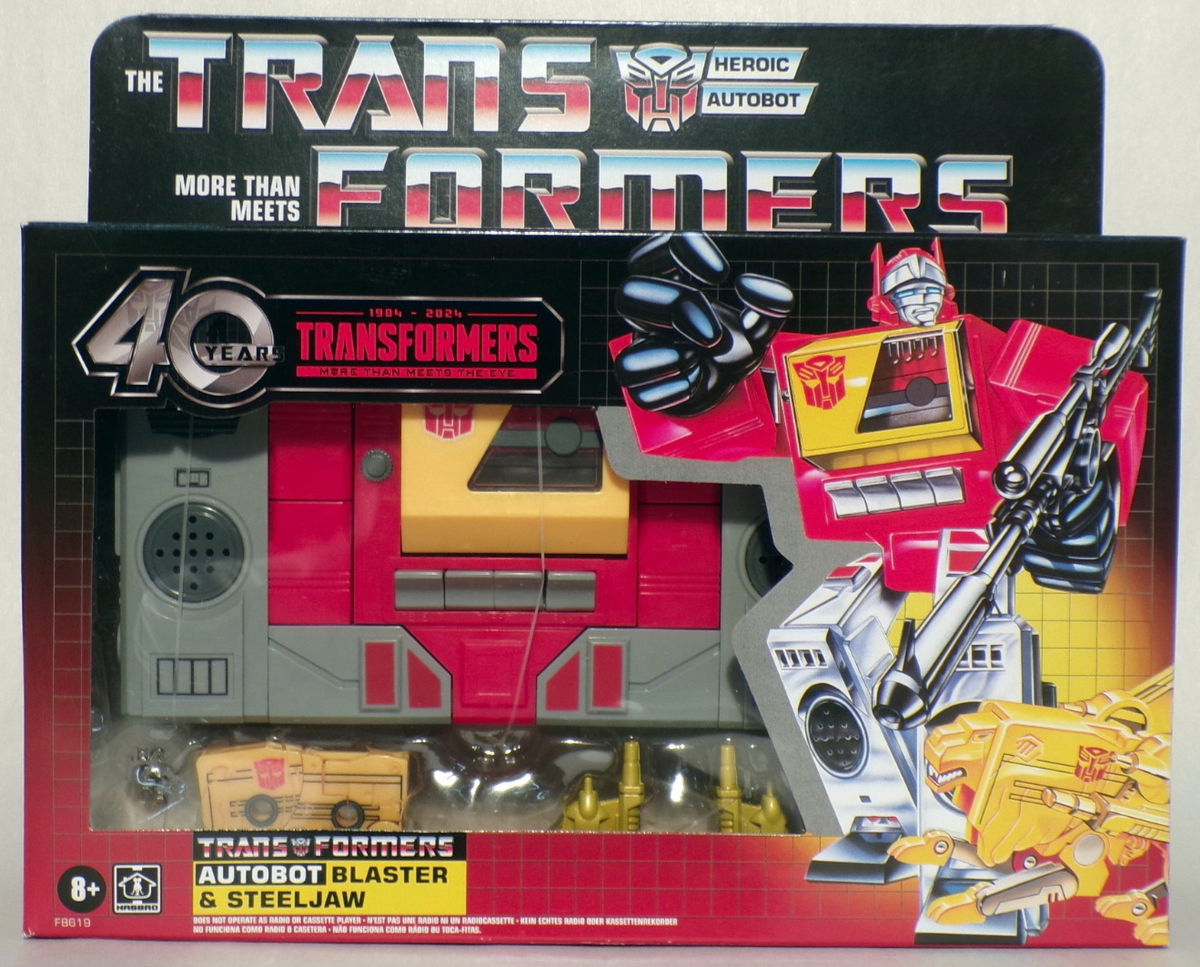 トランスフォーマー 40周年 レトロ ブラスター & スチールジョー 海外版 Transformers Retro 40th Anniversary Autobot BLASTER & STEELJAW G1