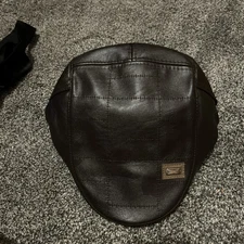 BREATHABLE NEWSBOY HAT PLEATHER BROWN ADJUSTABLE CAP BERET GATSBY CABBIE FLATCAP