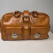 Authentic Vintage Marc Jacobs Venetia Satchel Cinnamon Leather Early 2000