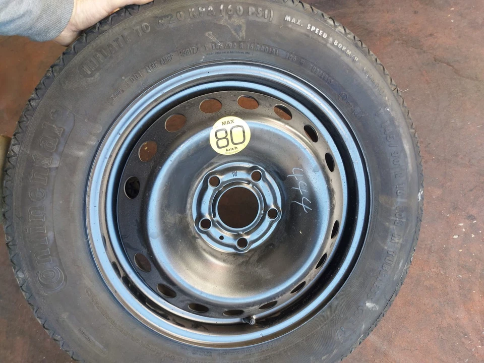 N°1 Ruotino di scorta riserva Nissan 145 90 R16 -106M Continental come nuovo - Bild 2 von 4