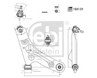 Febi Bilstein 188129 Querlenker FüR Nissan, Suzuki
