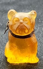 Antique Amber Czech Glass Miniature  French B...