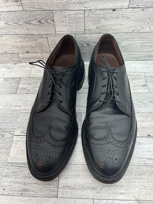 Allen Edmonds MacNeil Shoes Mens Size 9.5 D Wingtip Pebble Leather Dress USA