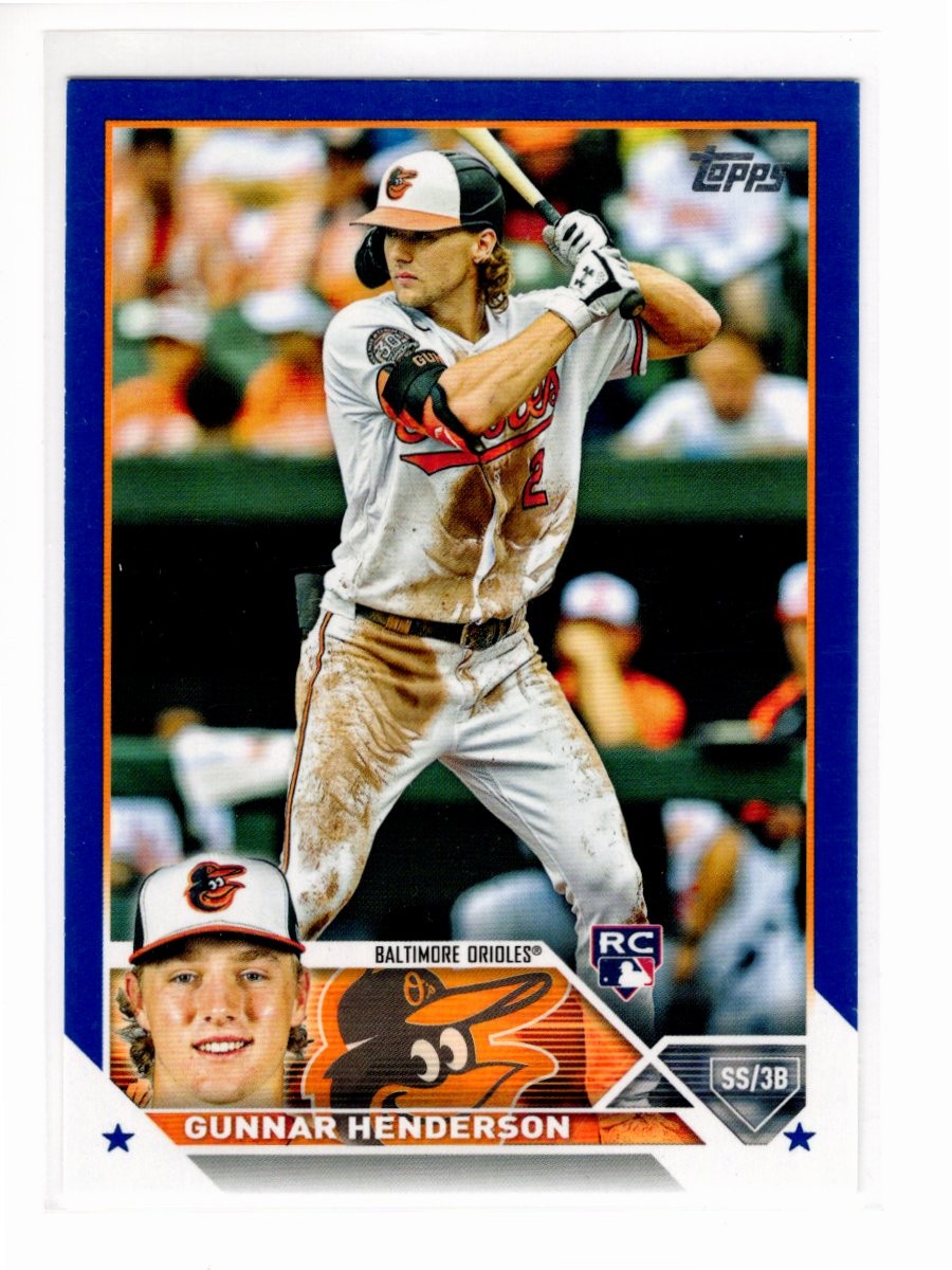 2023 Topps #206 Gunnar Henderson Royal Blue