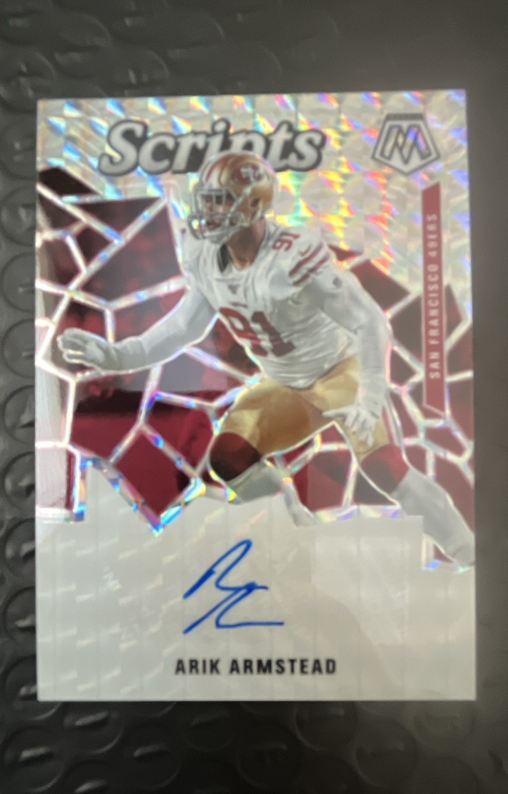 2020 Panini Mosaic - Scripts Prizm Arik Armstead #S57 Auto