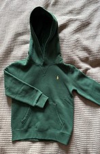 Polo Ralph Lauren Childs 6 Unisex Hunter Green Pullover Hoodie - New