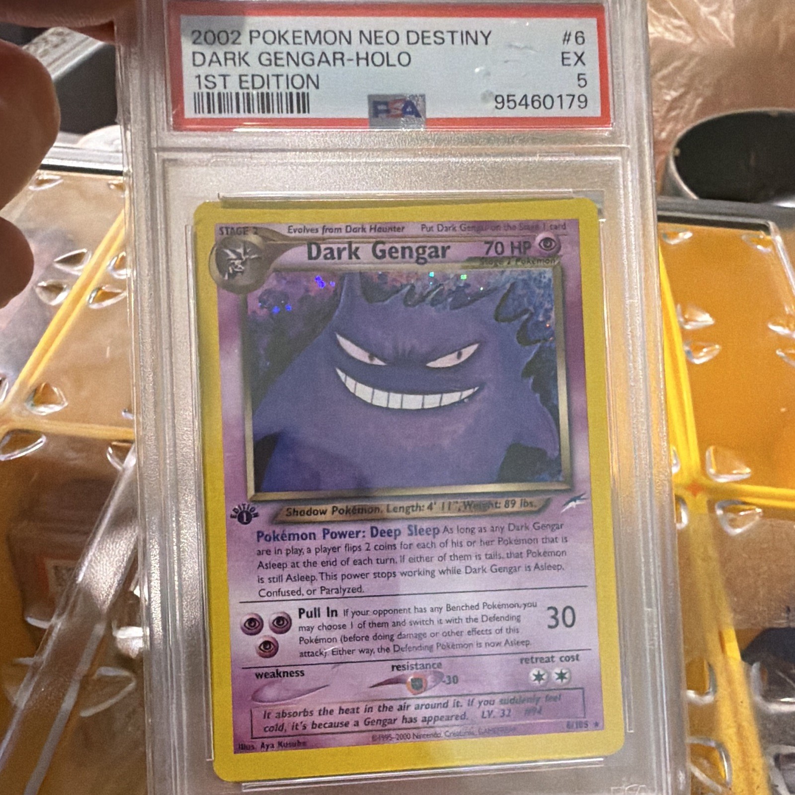2002 Pokemon Neo Destiny Dark Gengar-Holo 1St Edition PSA 5