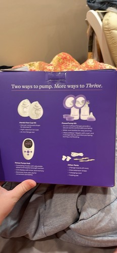 Lansinoh Signature Pro Double Electric Breast Pump - White/Purple - Picture 2 of 2