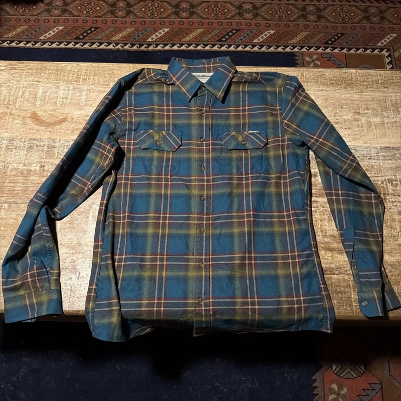 Eddie Bauer Travex Expedition Flannel Mens Large Classic Fit Plaid Performance