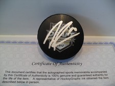 Tanner Pearson Autographed Signed 2012 NHL Draft Puck COA Los Angeles Winnipeg