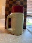 Vintage Thermos With Handle & Cup Lid Beige/Red — photo 1