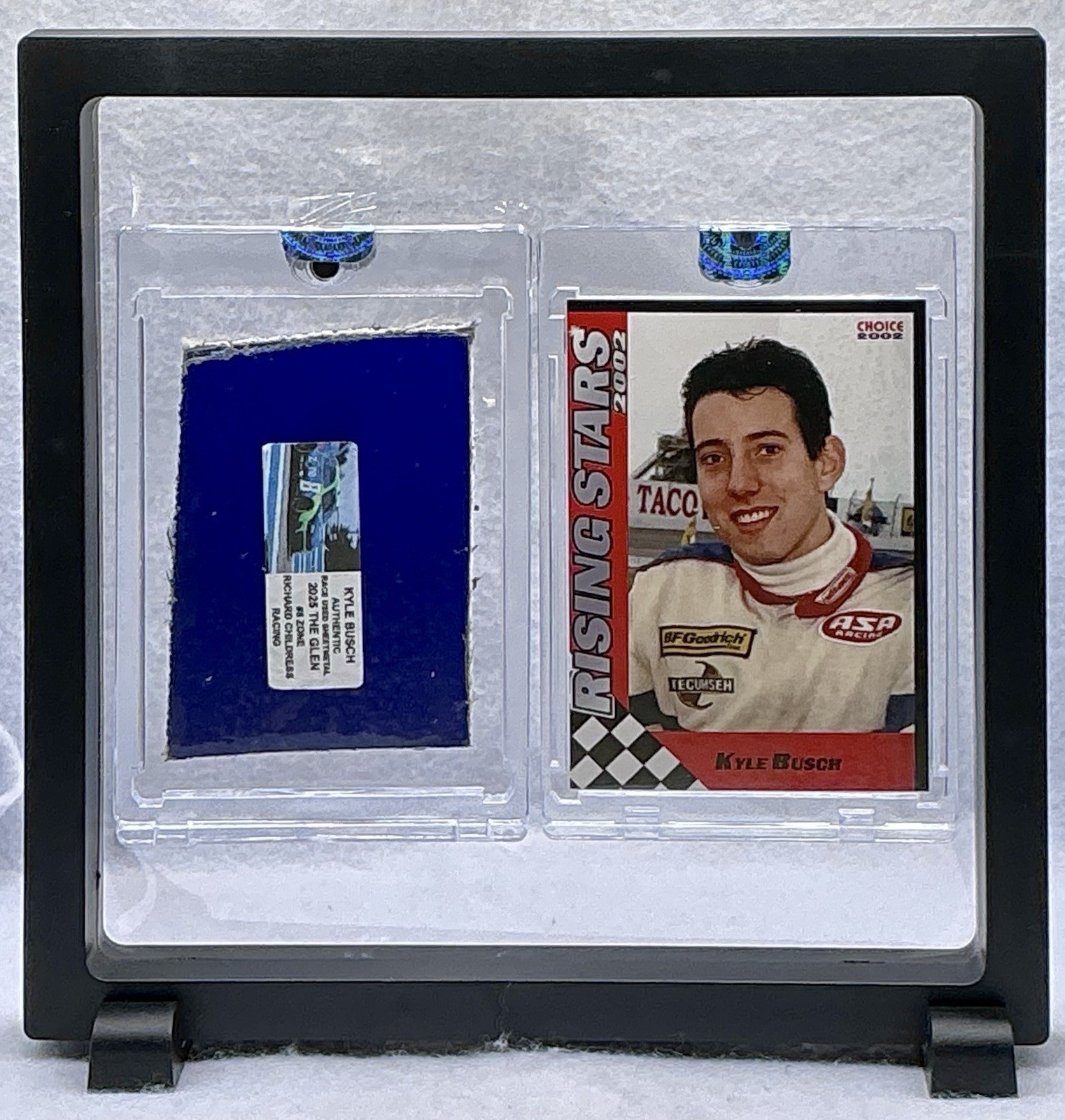 Kyle Busch Race Used SHEETMETAL Authentic 2025 The Glen /Rising Stars RC Display