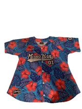 Mazatlan Mexico Venados#01 Embroidered Baseball Jersey X-Large Grande Floral