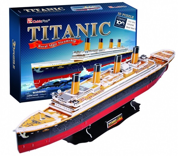 5907563015654 Puzzle 3D Titanic Big Cubic Fun-image
