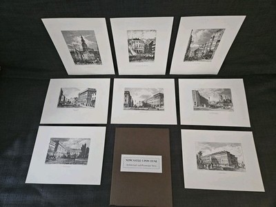 Newcastle Upon Tyne Architectural and Picturesque Views Prints x8 