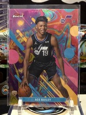 2026 Topps Finest Ace Bailey #5 Rookie Utah Jazz Basketball Card Oil Spill 🔥 TZ