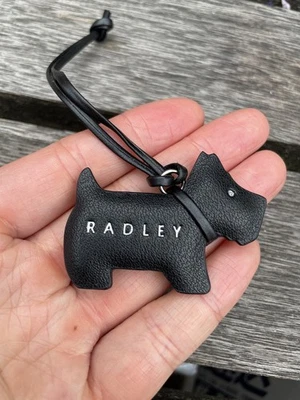 Radley Leather Handbag Hanging Fob Charm Keyring